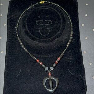Elegant Black Heart Pendant Necklace